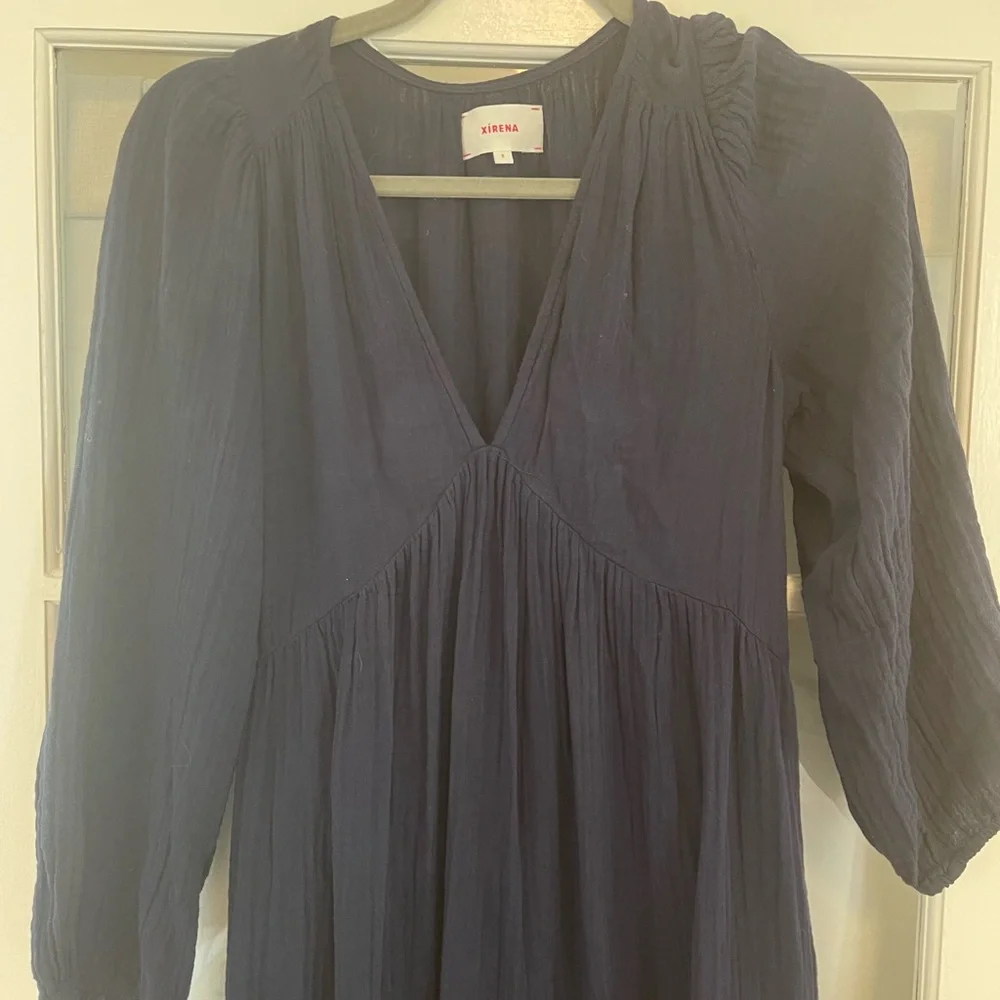 Navy blue maxi lightweight sundress - Picture 4 of 7